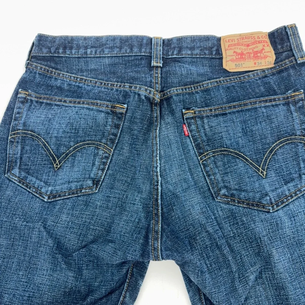 Levi's 501 XX Original Jeans Mens 34x35 (Tag 34x36) Straight Leg Button Fly